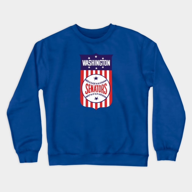 Defunct Washington Senators Baseball 1944 Crewneck Sweatshirt by LocalZonly